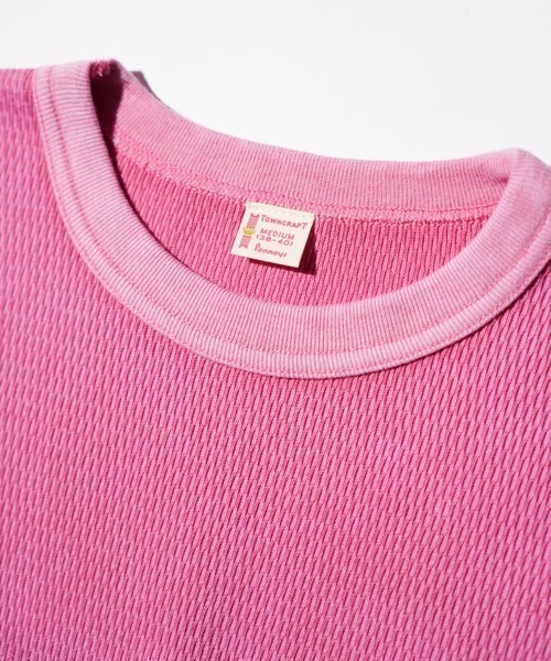 TOWNCRAFT(タウンクラフト)の「TOWNCRAFT / タウンクラフト COTTON THERMAL CREW TEE コットン サーマル クルーネックTシャツ(Tシャツ/カットソー・メンズ・ナチュラル/ネイビー/ピンク/ブラック/グレー・MEDIUM/LARGE)」の18枚目の写真