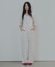 Indian cotton rose babydoll dress / インドコットンローズベビー
