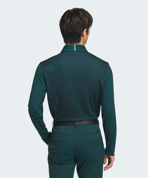 adidas(アディダス)の「アディゼロ ジャガード 長袖シャツ【adidas Golf/アディダスゴルフ】(ポロシャツ・メンズ・グリーン・X-LARGE/XX-LARGE/LARGE/MEDIUM/SMALL)」の2枚目の写真