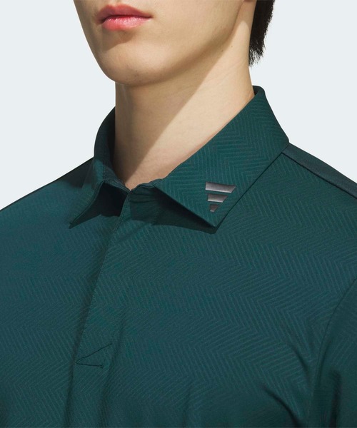 adidas(アディダス)の「アディゼロ ジャガード 長袖シャツ【adidas Golf/アディダスゴルフ】(ポロシャツ・メンズ・グリーン・X-LARGE/XX-LARGE/LARGE/MEDIUM/SMALL)」の3枚目の写真