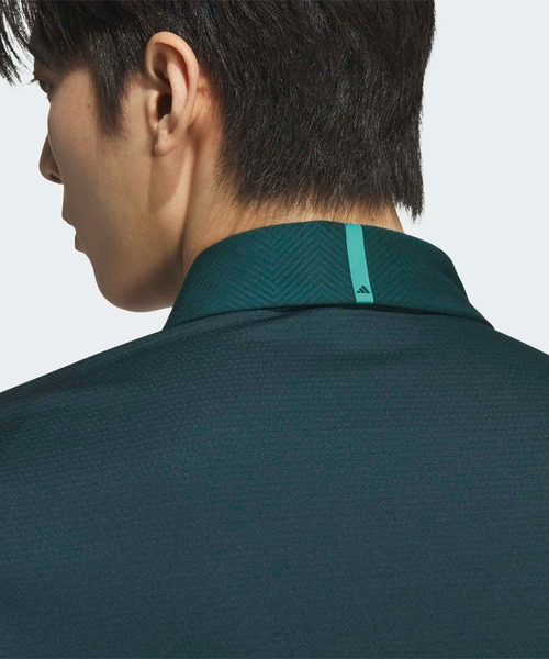 adidas(アディダス)の「アディゼロ ジャガード 長袖シャツ【adidas Golf/アディダスゴルフ】(ポロシャツ・メンズ・グリーン・X-LARGE/XX-LARGE/LARGE/MEDIUM/SMALL)」の4枚目の写真