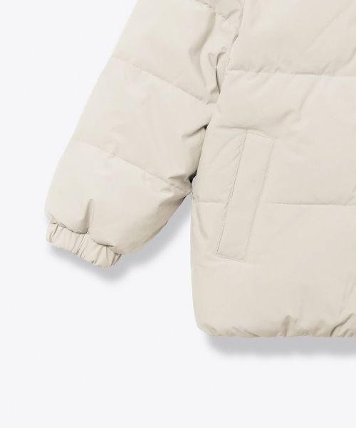 MUSINSA STANDARD KIDS（ムシンサスタンダードキッズ）の「デイリープファーリバーシブルフリースフーデッドパディングジャケット[クリーム/クリーム]（ブルゾン・レディース・その他・100/110/120/130/140/150/160）」の2枚目の写真