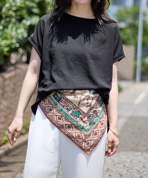 BINDU（ビンドゥー）の「【BINDU】バンダナ-Alaska3 Map Small Scarf（バンダナ/スカーフ・レディース・ブラウン・FREE）」の3枚目の写真