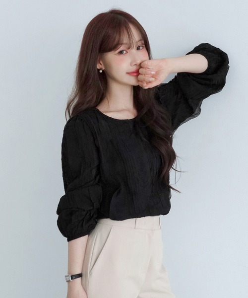 Shifon Weave full blouse — 2026 AW COLLECTION