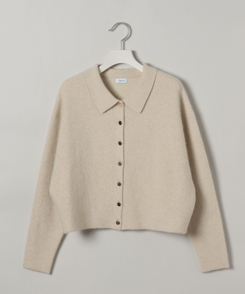 A part by(アパートバイ)の「ラクーンコンエリツキカーディガン(カーディガン/ボレロ・レディース・オフホワイト/チャコールグレー/ライトベージュ・FREE)」の15枚目の写真