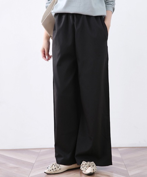 ONEP STAR(ワンピスター)の「落ち感無地楽ちんワイドパンツ(その他パンツ・レディース・グレイッシュベージュ/ブラック/ブラウン・LARGE/MEDIUM)」の16枚目の写真