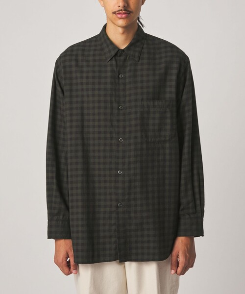 Steven Alan(スティーブンアラン)の「<Steven Alan> ネル ギンガムチェック レギュラーカラー シャツ LOOSE(シャツ/ブラウス・メンズ・ダークブラウン/ダークグリーン・XS/L/M/S/XL)」の18枚目の写真
