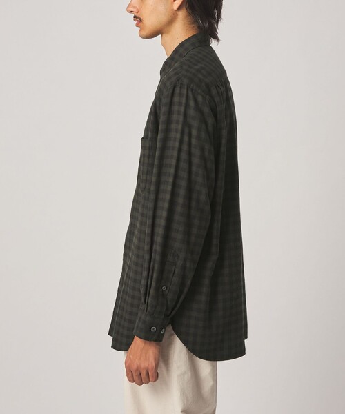 Steven Alan(スティーブンアラン)の「<Steven Alan> ネル ギンガムチェック レギュラーカラー シャツ LOOSE(シャツ/ブラウス・メンズ・ダークブラウン/ダークグリーン・XS/L/M/S/XL)」の19枚目の写真