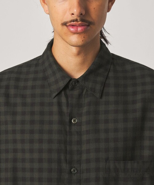 Steven Alan(スティーブンアラン)の「<Steven Alan> ネル ギンガムチェック レギュラーカラー シャツ LOOSE(シャツ/ブラウス・メンズ・ダークブラウン/ダークグリーン・XS/L/M/S/XL)」の3枚目の写真