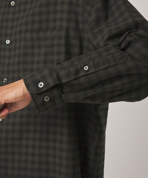 Steven Alan(スティーブンアラン)の「<Steven Alan> ネル ギンガムチェック レギュラーカラー シャツ LOOSE(シャツ/ブラウス・メンズ・ダークブラウン/ダークグリーン・XS/L/M/S/XL)」の5枚目の写真