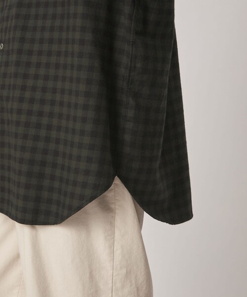 Steven Alan(スティーブンアラン)の「<Steven Alan> ネル ギンガムチェック レギュラーカラー シャツ LOOSE(シャツ/ブラウス・メンズ・ダークブラウン/ダークグリーン・XS/L/M/S/XL)」の6枚目の写真