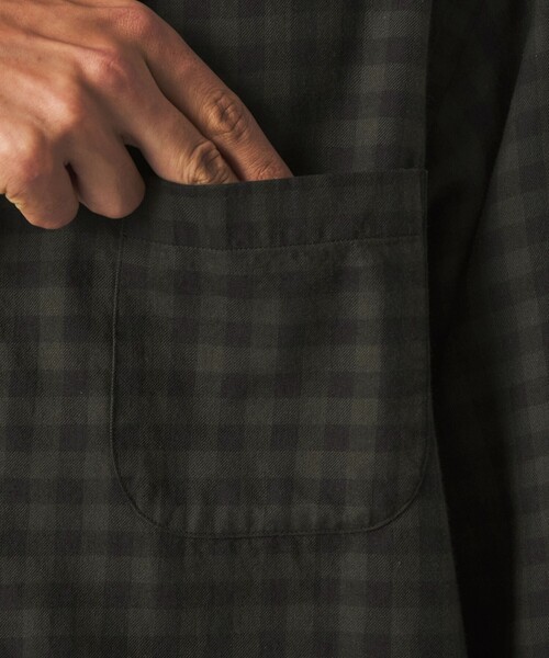 Steven Alan(スティーブンアラン)の「<Steven Alan> ネル ギンガムチェック レギュラーカラー シャツ LOOSE(シャツ/ブラウス・メンズ・ダークブラウン/ダークグリーン・XS/L/M/S/XL)」の7枚目の写真