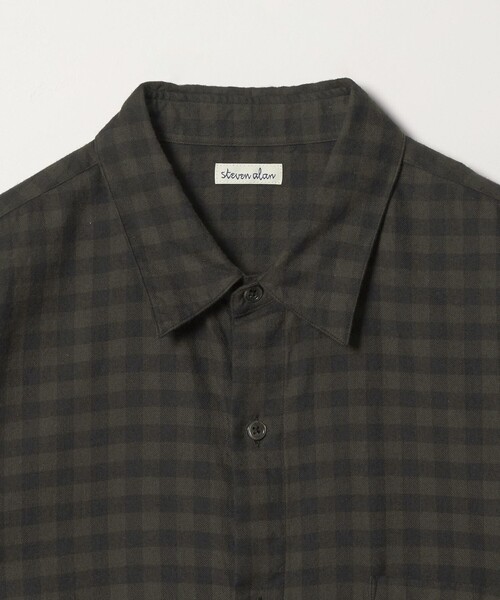 Steven Alan(スティーブンアラン)の「<Steven Alan> ネル ギンガムチェック レギュラーカラー シャツ LOOSE(シャツ/ブラウス・メンズ・ダークブラウン/ダークグリーン・XS/L/M/S/XL)」の10枚目の写真