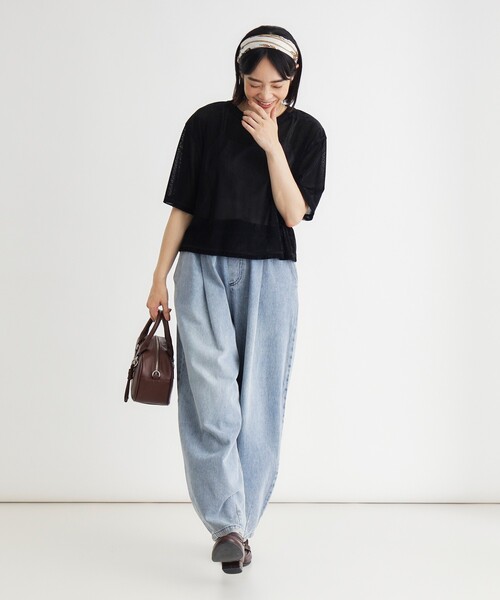 HONEYSUCKLE ROSE(ハニーサックルローズ)の「アソート柄スカーフ(ストール/ショール・レディース・ブルー系8/アイボリー系3/ネイビー系3・99)」の9枚目の写真