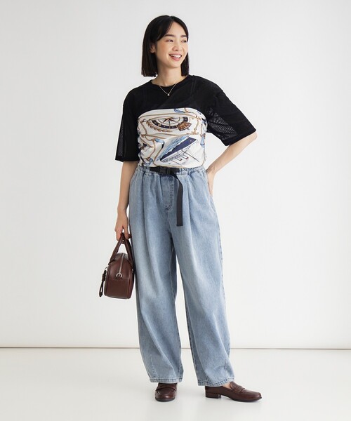HONEYSUCKLE ROSE(ハニーサックルローズ)の「アソート柄スカーフ(ストール/ショール・レディース・ブルー系8/アイボリー系3/ネイビー系3・99)」の12枚目の写真