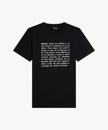 メンズ メッセージ プリント オーガニックコットン 半袖 Tシャツ "Brando"