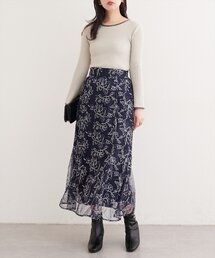 natural couture | チュール刺繍マーメイドスカート(スカート)