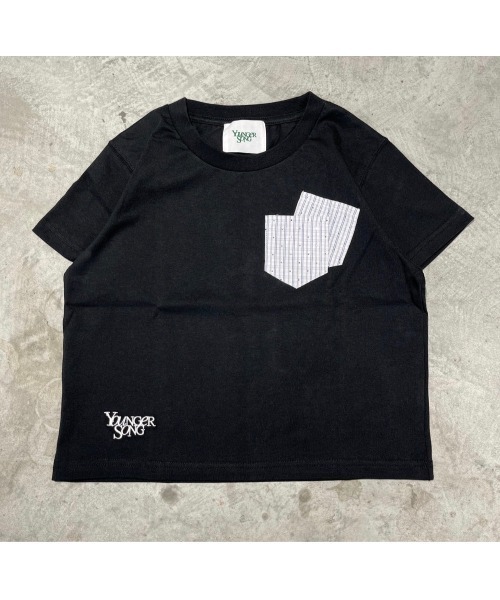 younger song(ヤンガーソング)の「W pocket ss tee(Tシャツ/カットソー・メンズ・White/ブラウン/Navy/Black・MEDIUM/LARGE/SMALL)」の1枚目の写真