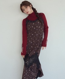 assorted patterns lace damisole dress / アソートガラレースキャミワンピース