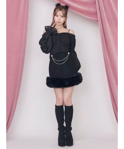 EATME(イートミー)の「バックルベルトロングブーツ(ブーツ・レディース・ボルドー/ブラック/アイボリー・SMALL/MEDIUM/LARGE)」の7枚目の写真
