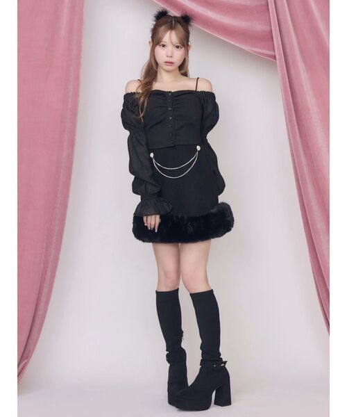 EATME(イートミー)の「バックルベルトロングブーツ(ブーツ・レディース・ボルドー/ブラック/アイボリー・SMALL/MEDIUM/LARGE)」の8枚目の写真