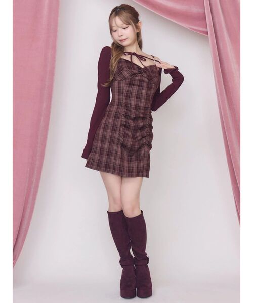 EATME(イートミー)の「バックルベルトロングブーツ(ブーツ・レディース・ボルドー/ブラック/アイボリー・SMALL/MEDIUM/LARGE)」の13枚目の写真