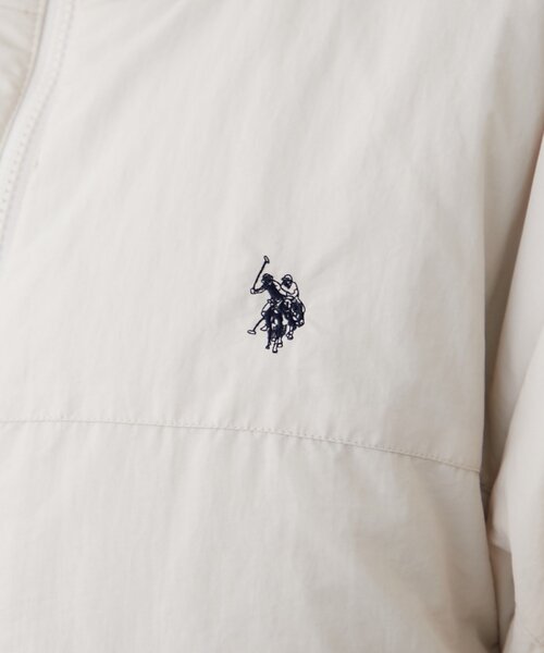 U.S. POLO ASSN.（ユーエスポロアッスン）の「【US. POLO ASSN.】【M/Lサイズ】リバーシブル中綿ブルゾン（ブルゾン・レディース・グリーン/ブラック/アイボリー・MEDIUM/LARGE）」の7枚目の写真