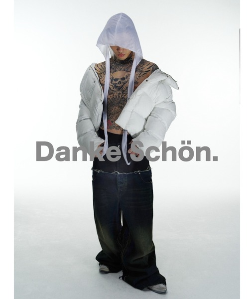 DANKE SCHON（ダンケシェーン）の「DankeSchon/ダンケシェーン/BAGGY JEANS/DUAL TONE（デニムパンツ・メンズ・ブラック/インディゴブルー・L/M/S）」の2枚目の写真