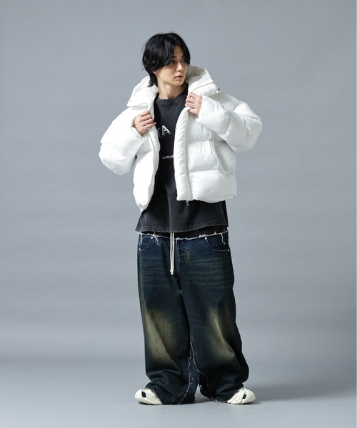 DANKE SCHON（ダンケシェーン）の「DankeSchon/ダンケシェーン/BAGGY JEANS/DUAL TONE（デニムパンツ・メンズ・ブラック/インディゴブルー・L/M/S）」の5枚目の写真