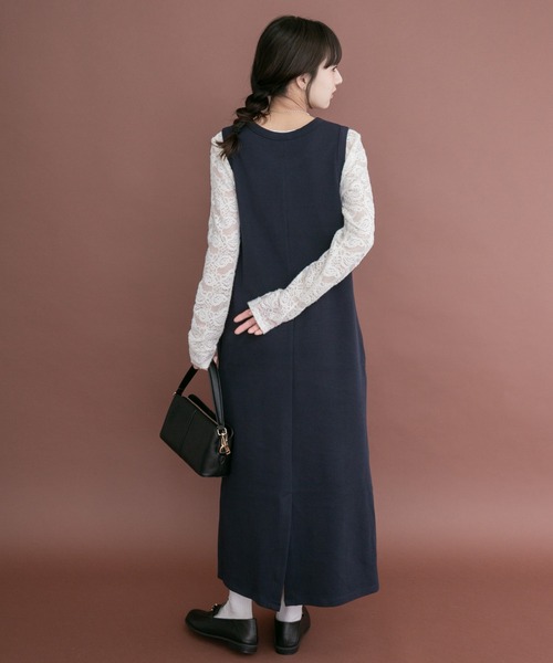 ITEMS URBANRESEARCH(アイテムズ アーバンリサーチ)の「カーディガンセットワンピース(ワンピース・レディース・ネイビー/ブラウン・FREE)」の15枚目の写真
