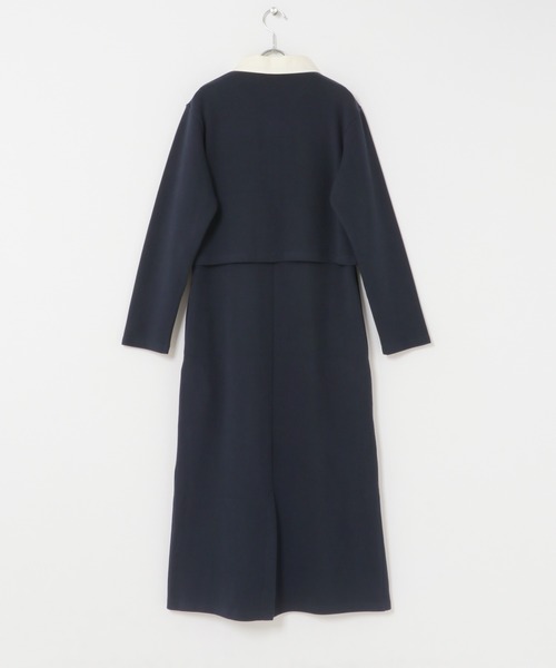 ITEMS URBANRESEARCH(アイテムズ アーバンリサーチ)の「カーディガンセットワンピース(ワンピース・レディース・ネイビー/ブラウン・FREE)」の20枚目の写真