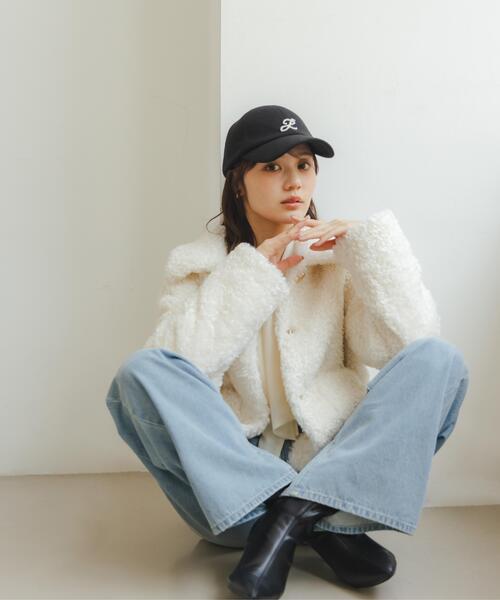 PROPORTION BODY DRESSING(プロポーションボディドレッシング)の「衿付きフェイクファーブルゾン / 1216255001(ブルゾン・レディース・ベージュ/ホワイト系その他・MEDIUM/SMALL)」の1枚目の写真