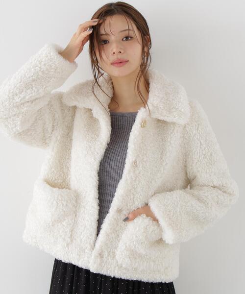 PROPORTION BODY DRESSING(プロポーションボディドレッシング)の「衿付きフェイクファーブルゾン / 1216255001(ブルゾン・レディース・ベージュ/ホワイト系その他・MEDIUM/SMALL)」の11枚目の写真
