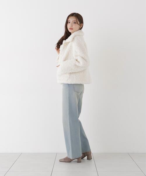 PROPORTION BODY DRESSING(プロポーションボディドレッシング)の「衿付きフェイクファーブルゾン / 1216255001(ブルゾン・レディース・ベージュ/ホワイト系その他・MEDIUM/SMALL)」の14枚目の写真