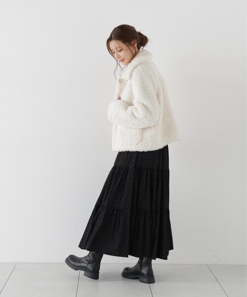 PROPORTION BODY DRESSING(プロポーションボディドレッシング)の「衿付きフェイクファーブルゾン / 1216255001(ブルゾン・レディース・ベージュ/ホワイト系その他・MEDIUM/SMALL)」の17枚目の写真