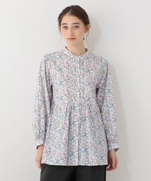 【Afternoon Tea別注】切替ギャザーブラウス/リバティプリント
