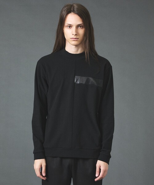 5351 POUR LES HOMMES(ゴーサンゴーイチプールオム)の「ブラッシュドモックネック L/S Tee(Tシャツ/カットソー・メンズ・ボルドー/ブラック/チャコールグレー・50/46/48/44)」の5枚目の写真