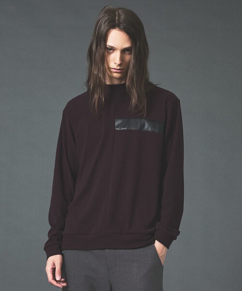 5351 POUR LES HOMMES(ゴーサンゴーイチプールオム)の「ブラッシュドモックネック L/S Tee(Tシャツ/カットソー・メンズ・ボルドー/ブラック/チャコールグレー・50/46/48/44)」の14枚目の写真
