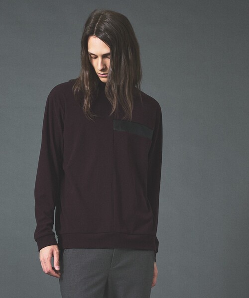 5351 POUR LES HOMMES(ゴーサンゴーイチプールオム)の「ブラッシュドモックネック L/S Tee(Tシャツ/カットソー・メンズ・ボルドー/ブラック/チャコールグレー・50/46/48/44)」の15枚目の写真