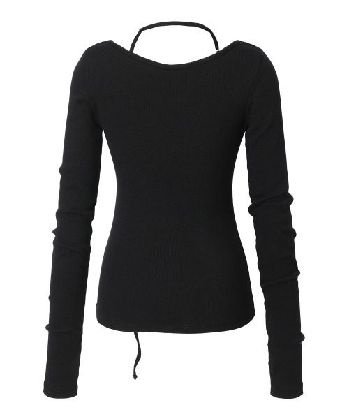 INEGI（イネギ）の「Buckle Strap Cardigan (black)（カーディガン/ボレロ・レディース・その他・ONE SIZE）」の2枚目の写真