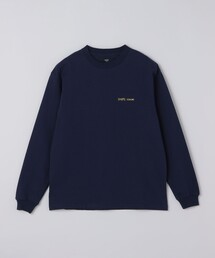 〈キーホルダー付属〉 SHIPS Colors ロゴ ワンポイント 刺繍 ロンT