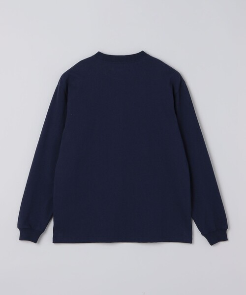 SHIPS Colors(シップス カラーズ)の「〈キーホルダー付属〉 SHIPS Colors ロゴ ワンポイント 刺繍 ロンT(Tシャツ/カットソー・メンズ・グレー/ブラック/ライトホワイト/ネイビー/パープル・X-LARGE/LARGE/MEDIUM)」の6枚目の写真
