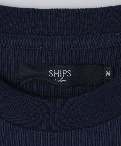 SHIPS Colors(シップス カラーズ)の「〈キーホルダー付属〉 SHIPS Colors ロゴ ワンポイント 刺繍 ロンT(Tシャツ/カットソー・メンズ・グレー/ブラック/ライトホワイト/ネイビー/パープル・X-LARGE/LARGE/MEDIUM)」の9枚目の写真