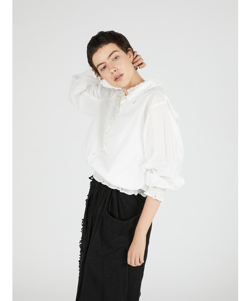 crinkle crinkle crinkle(クリンクルクリンクルクリンクル)の「スロウオフブラウス / 【crinkle crinkle crinkle】 slow off blouse(シャツ/ブラウス・レディース・ホワイト/ブラック・FREE)」の18枚目の写真