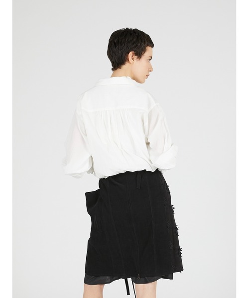 crinkle crinkle crinkle(クリンクルクリンクルクリンクル)の「スロウオフブラウス / 【crinkle crinkle crinkle】 slow off blouse(シャツ/ブラウス・レディース・ホワイト/ブラック・FREE)」の4枚目の写真