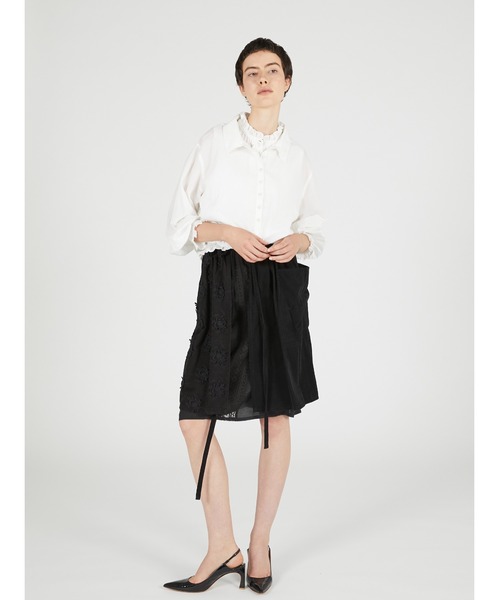 crinkle crinkle crinkle(クリンクルクリンクルクリンクル)の「スロウオフブラウス / 【crinkle crinkle crinkle】 slow off blouse(シャツ/ブラウス・レディース・ホワイト/ブラック・FREE)」の6枚目の写真