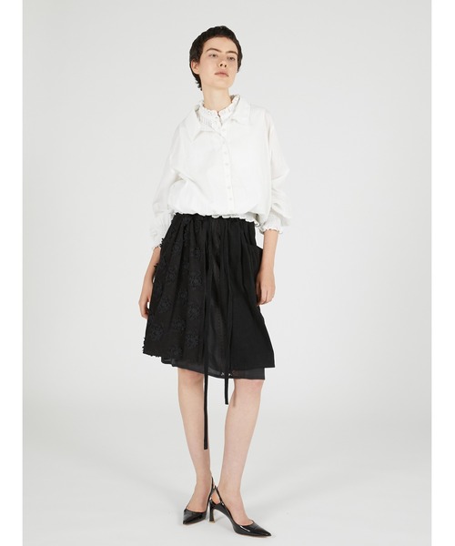 crinkle crinkle crinkle(クリンクルクリンクルクリンクル)の「スロウオフブラウス / 【crinkle crinkle crinkle】 slow off blouse(シャツ/ブラウス・レディース・ホワイト/ブラック・FREE)」の7枚目の写真