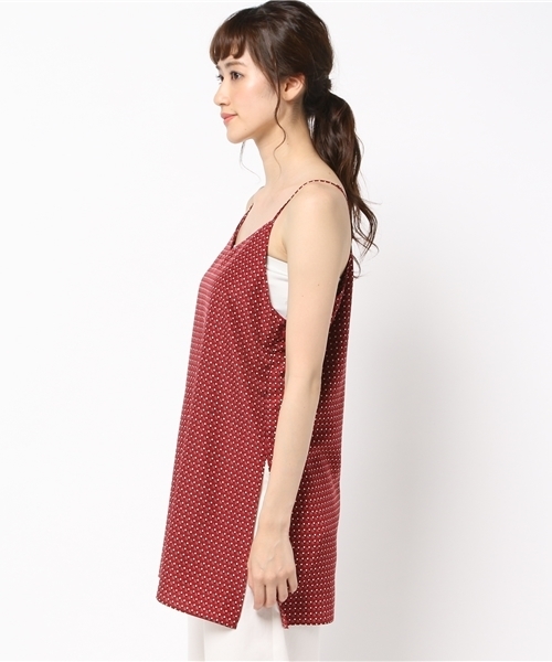 FRAMeWORK(フレームワーク)の「コモンプリントロングキャミソール◆(シャツ/ブラウス・レディース・レッド・FREE)」の3枚目の写真