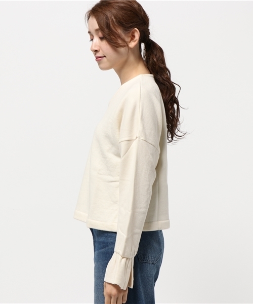 RNA-N(アールエヌエーエヌ)の「M0598 ふんわり裏毛デザインプルオーバー(スウェット・レディース・キナリ/ブラック/カーキ/グレー・MEDIUM)」の6枚目の写真