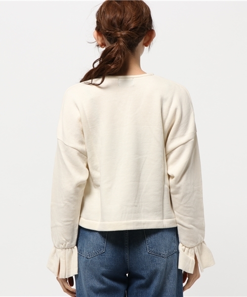 RNA-N(アールエヌエーエヌ)の「M0598 ふんわり裏毛デザインプルオーバー(スウェット・レディース・キナリ/ブラック/カーキ/グレー・MEDIUM)」の7枚目の写真